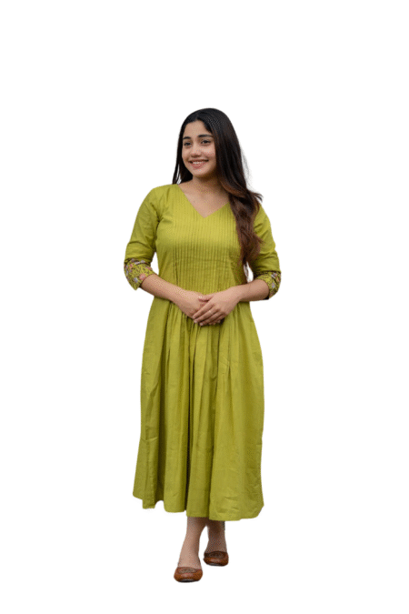 Everyday Glam ? Women?s Embroidered Cotton Kurta Set, Medium (M)